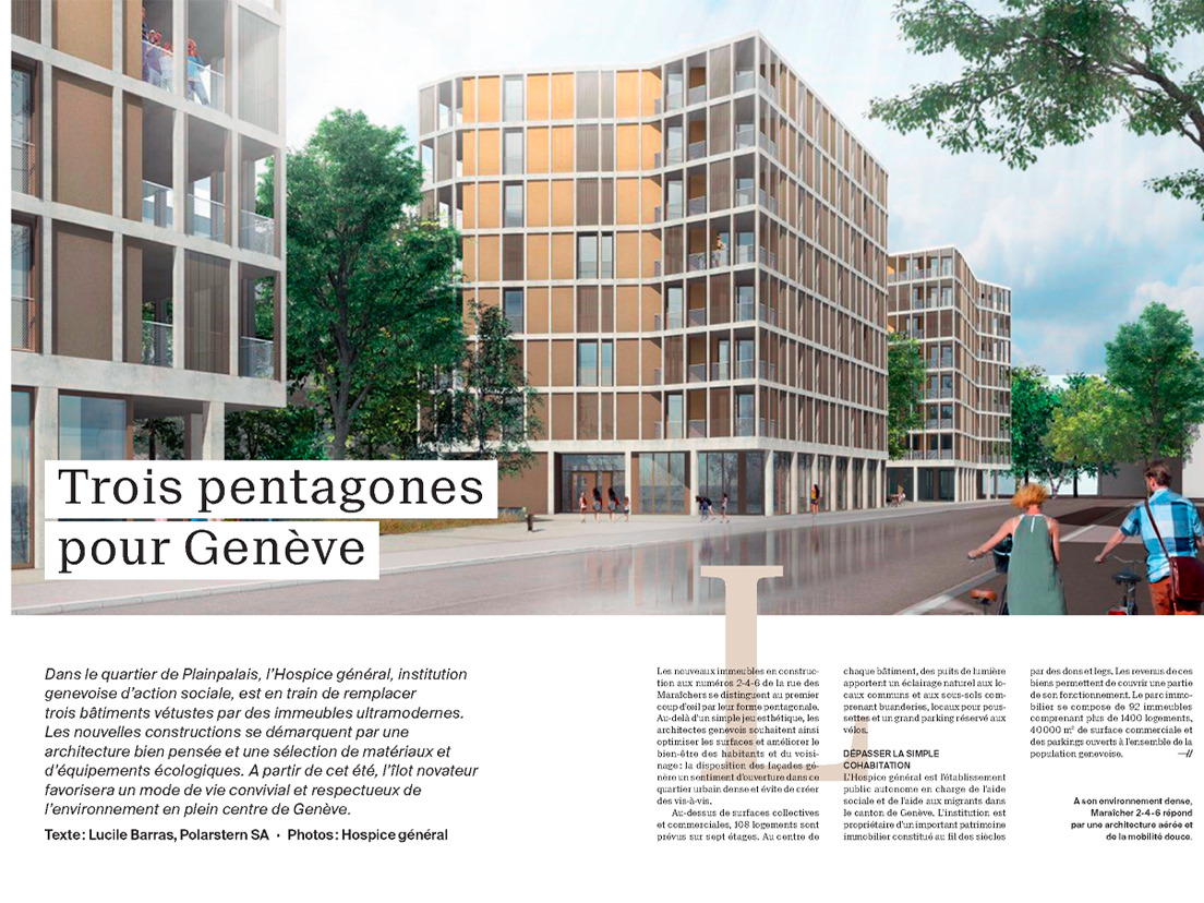 Trois pentagones pour Genève
